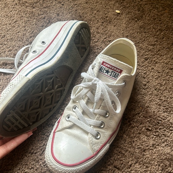 Converse Shoes - CONVERSE , white , litterally like brand new size 7 woman’s